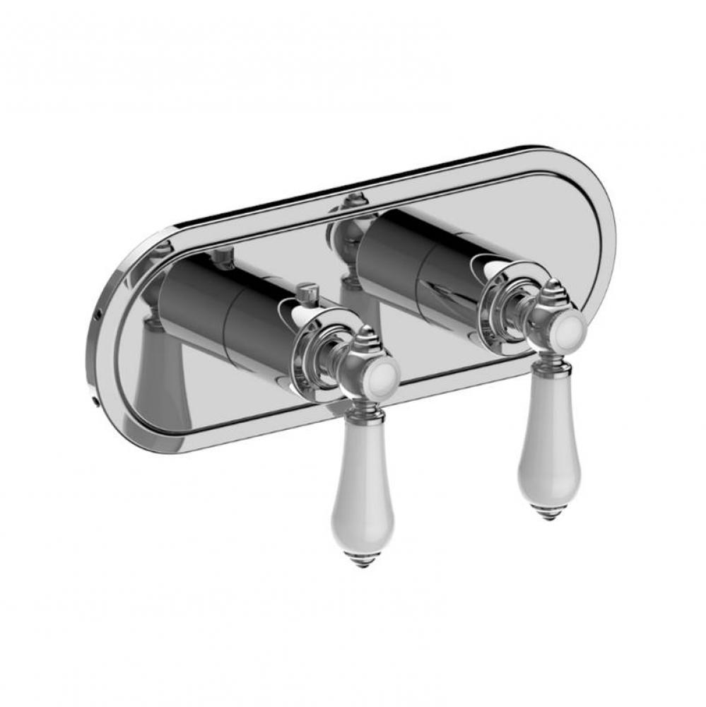 Adley Traditional M-Series Valve Trim with Two Handles (Horizontal Orientation)