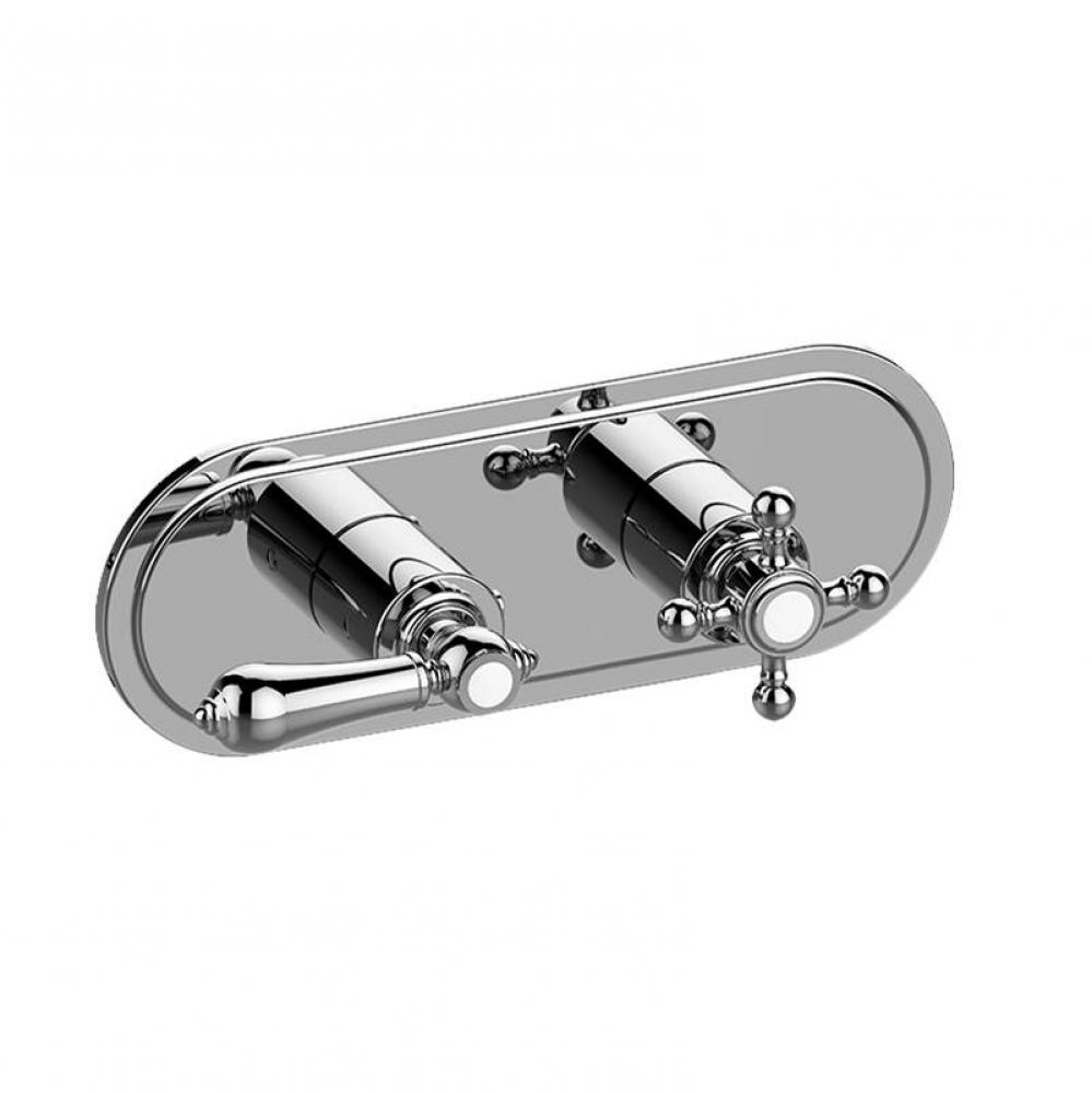 Adley Traditional M-Series Valve Trim with Two Handles (Horizontal Orientation)