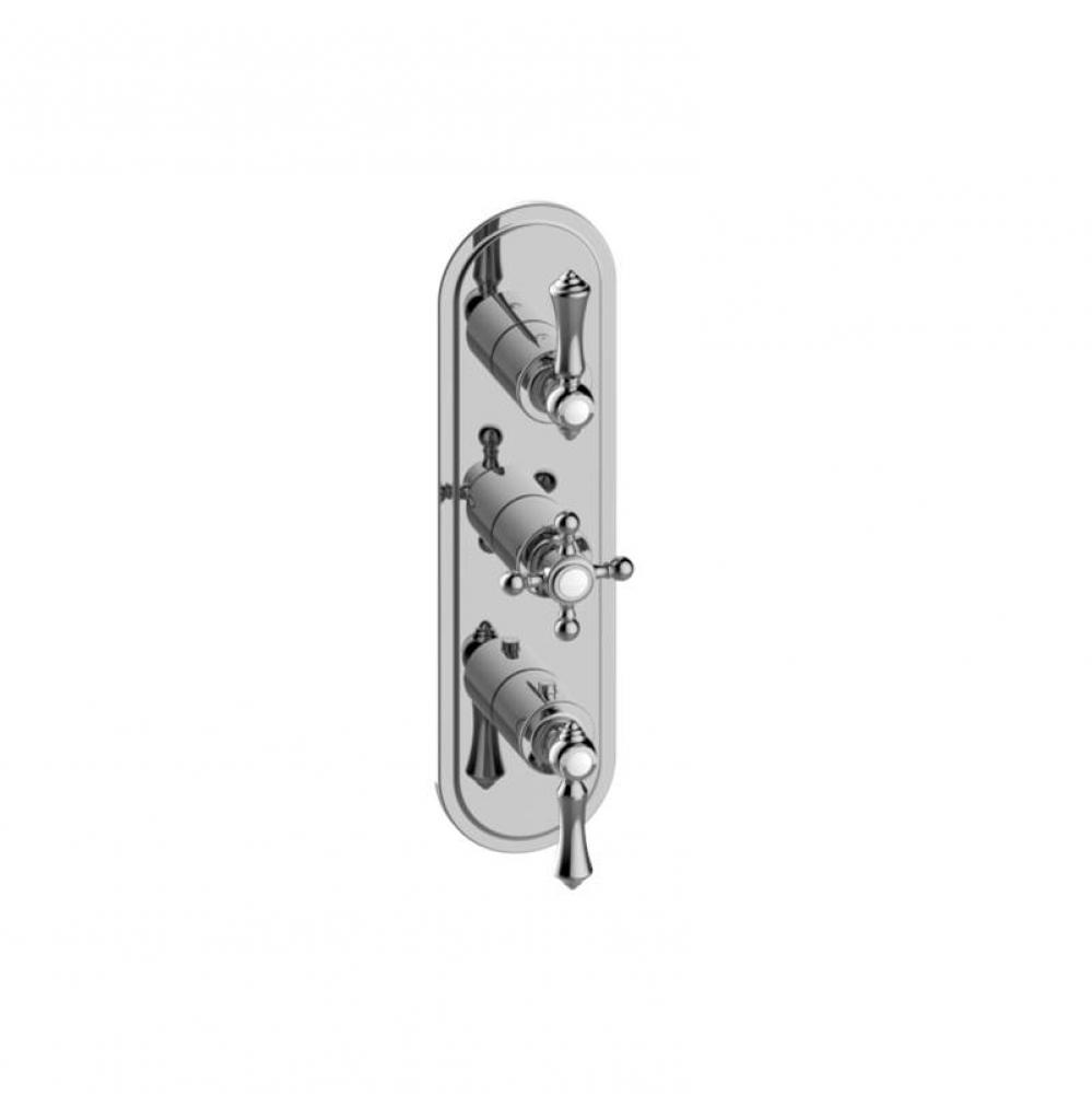 Adley Traditional M-Series Valve Trim with Three Handles