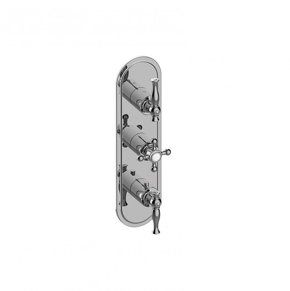 Lauren Traditional M-Series Valve Trim with Three Handles