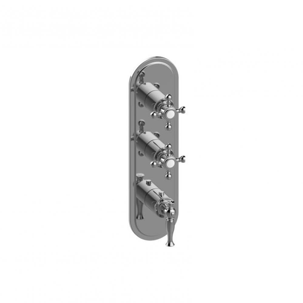 Lauren Traditional M-Series Valve Trim with Three Handles