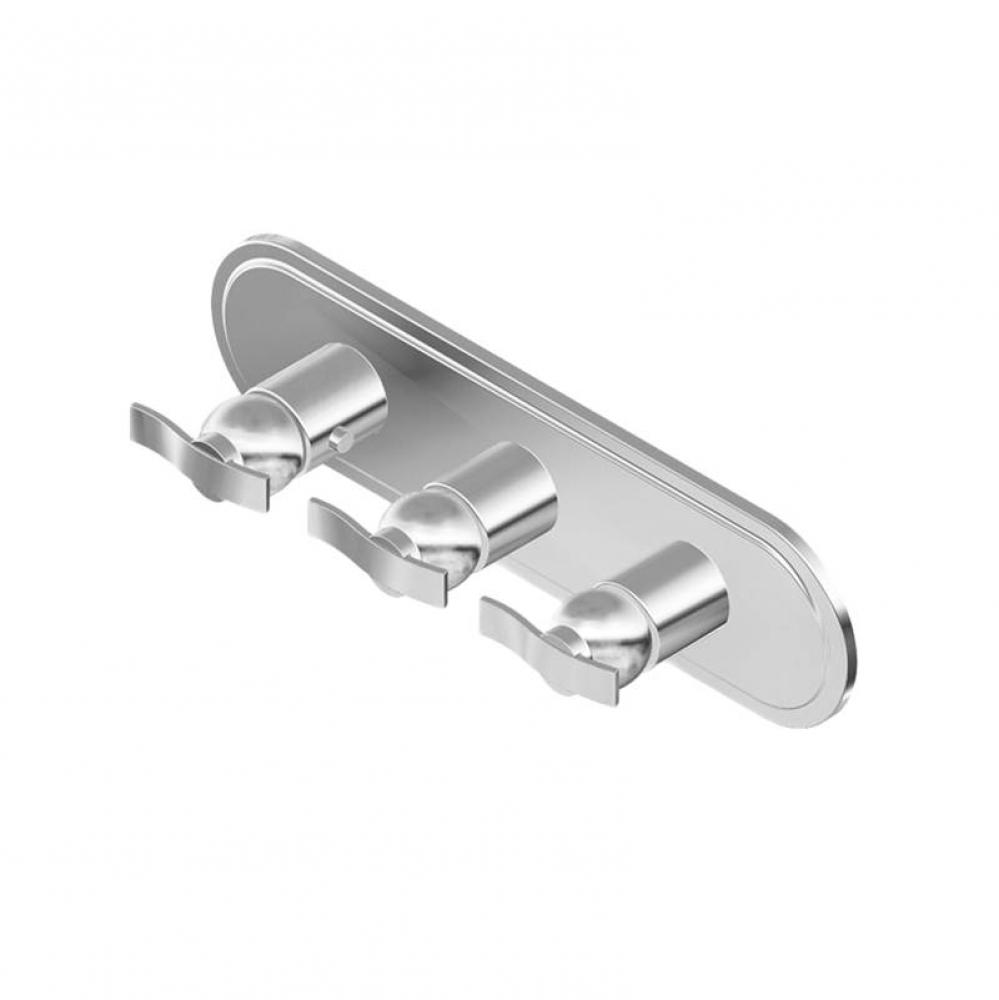 Bali Traditional M-Series Valve Trim with Three Handles (Horizontal Orientation)