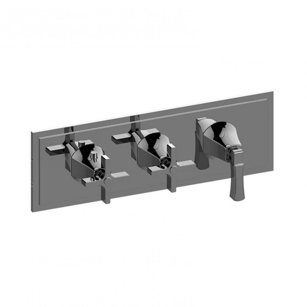 Finezza DUE Finezza DUE, Vignola M-Series Valve Trim with Three Handles (Horizontal Orientation)