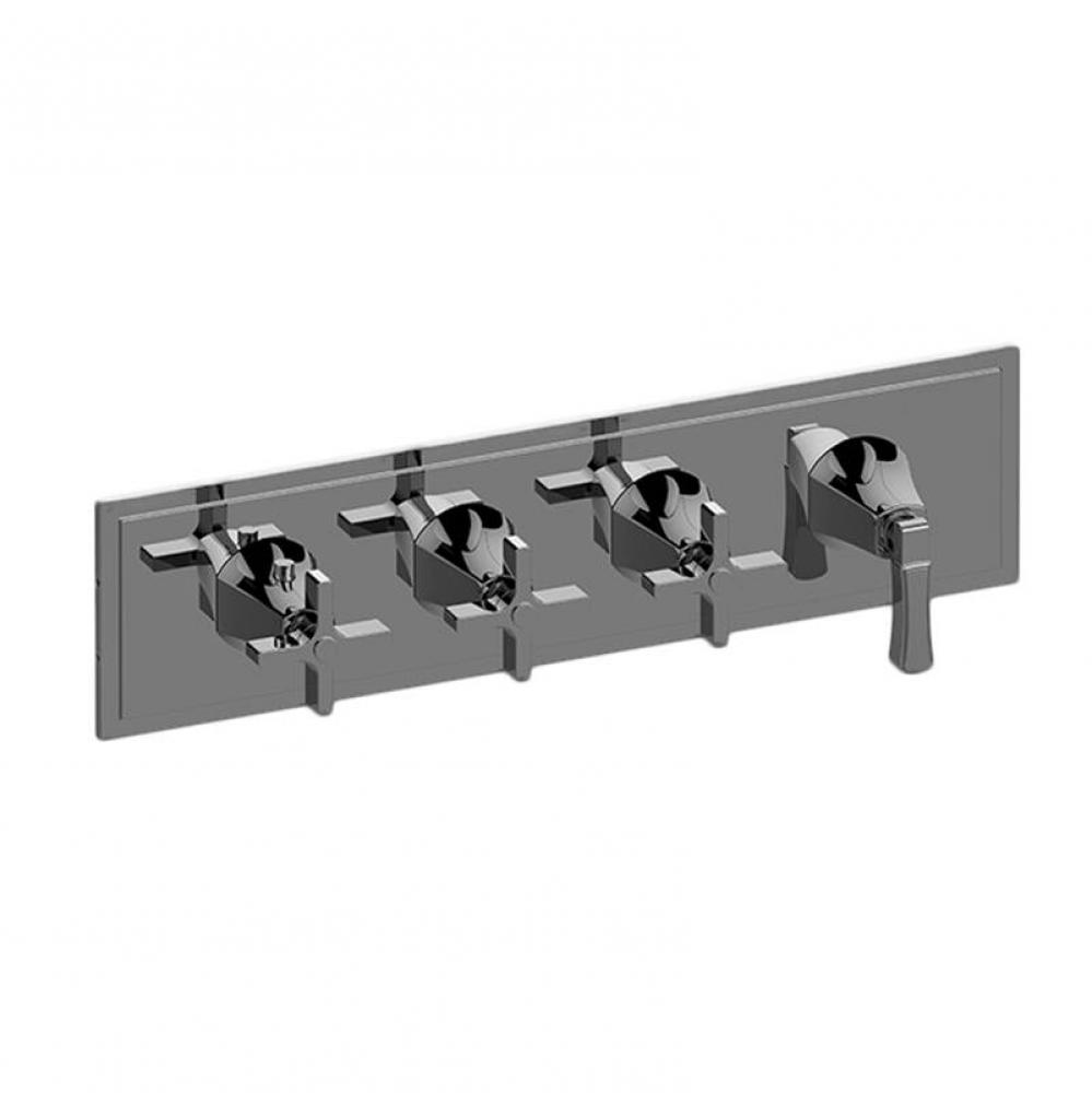 Finezza DUE Finezza DUE, Vignola M-Series Valve Trim with Four Handles (Horizontal Orientation)