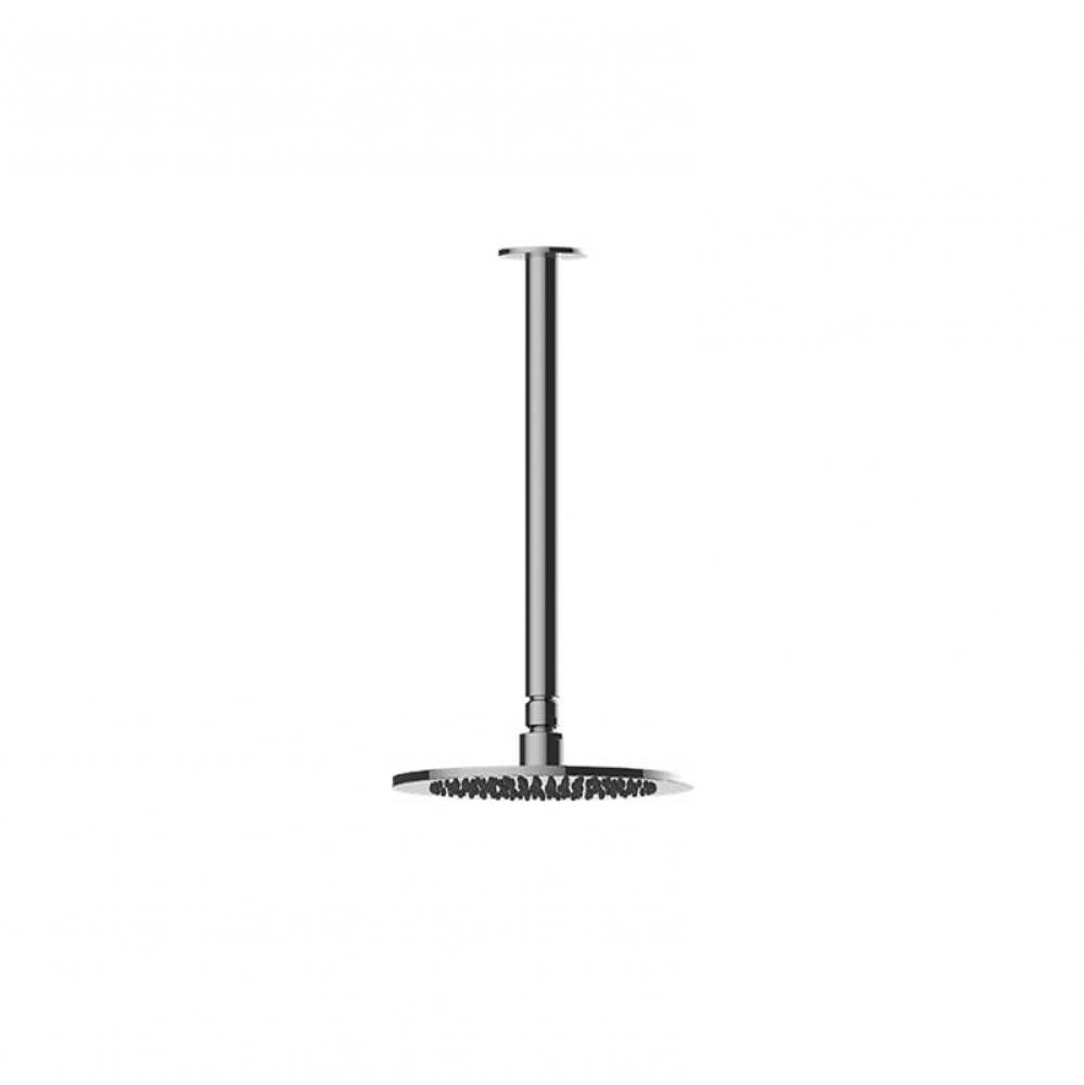 Contemporary Showerhead with Ceiling Arm
