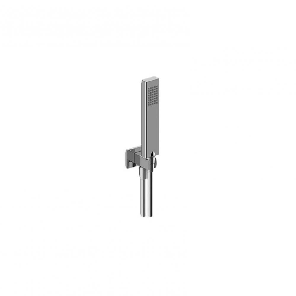 Contemporary Handshower Set w/Wall Bracket and Integrated Wall Supply Elbow