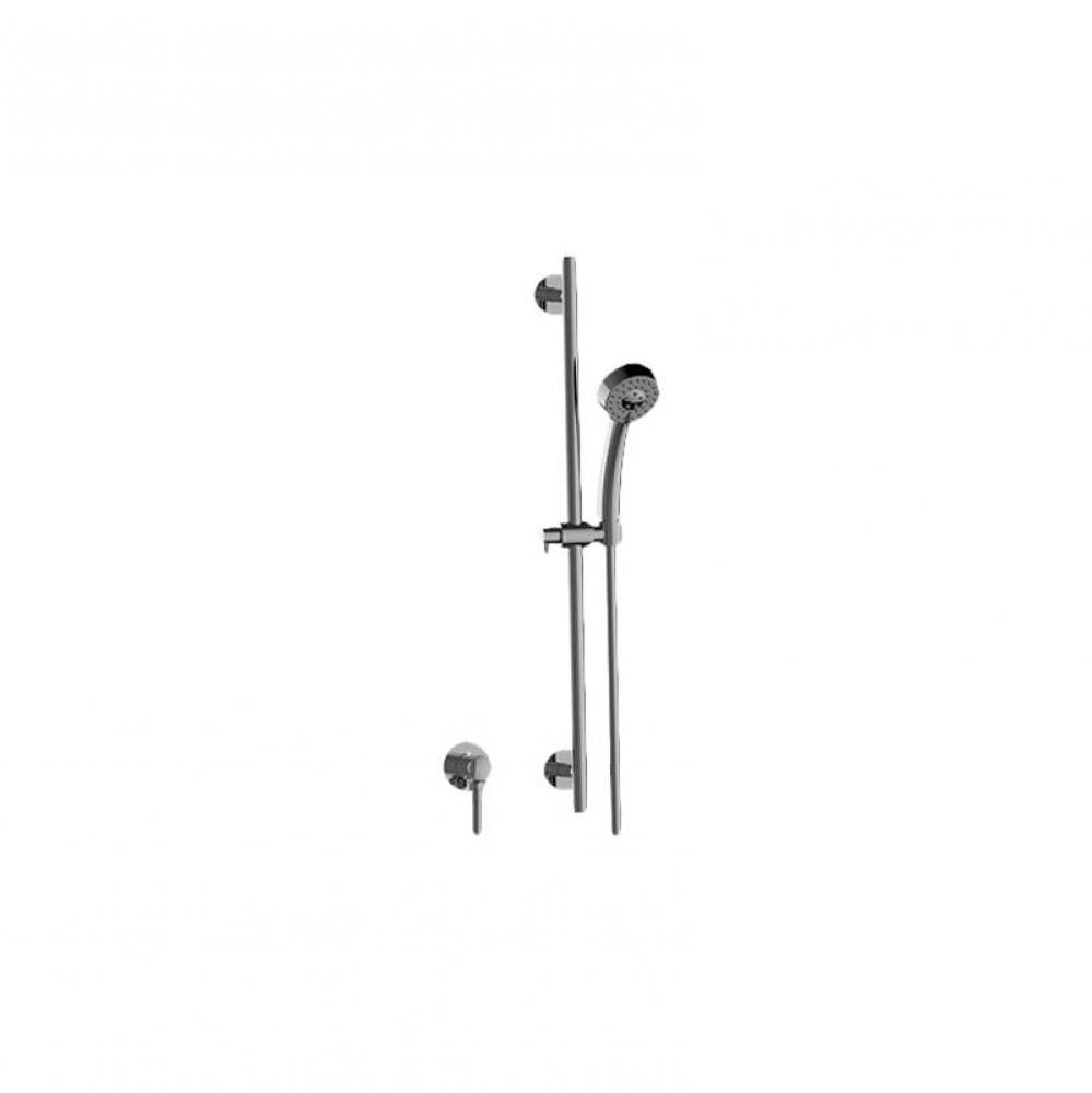 Various Contemporary Handshower w/Wall-Mounted Slide Bar