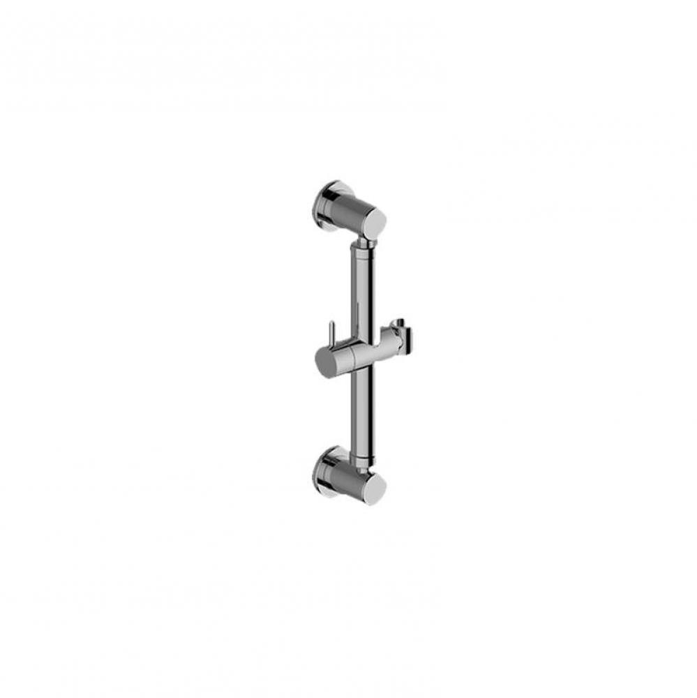 Round Grab Bar - 12'' w/handshower holder