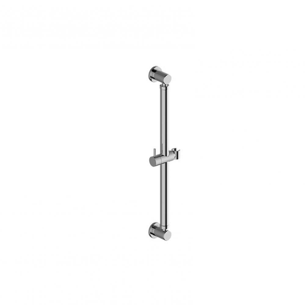 Round Grab Bar - 24'' w/handshower holder