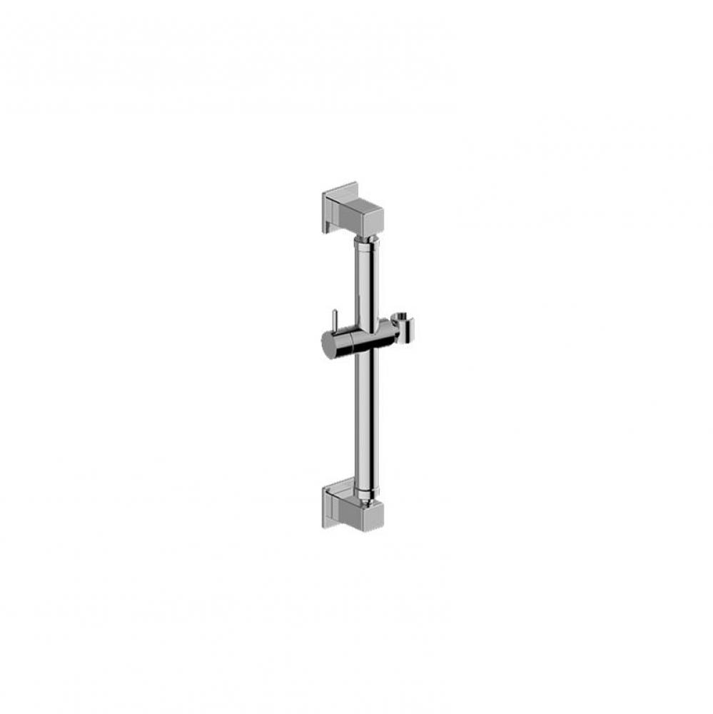 Square Grab Bar - 16'' w/handshower holder