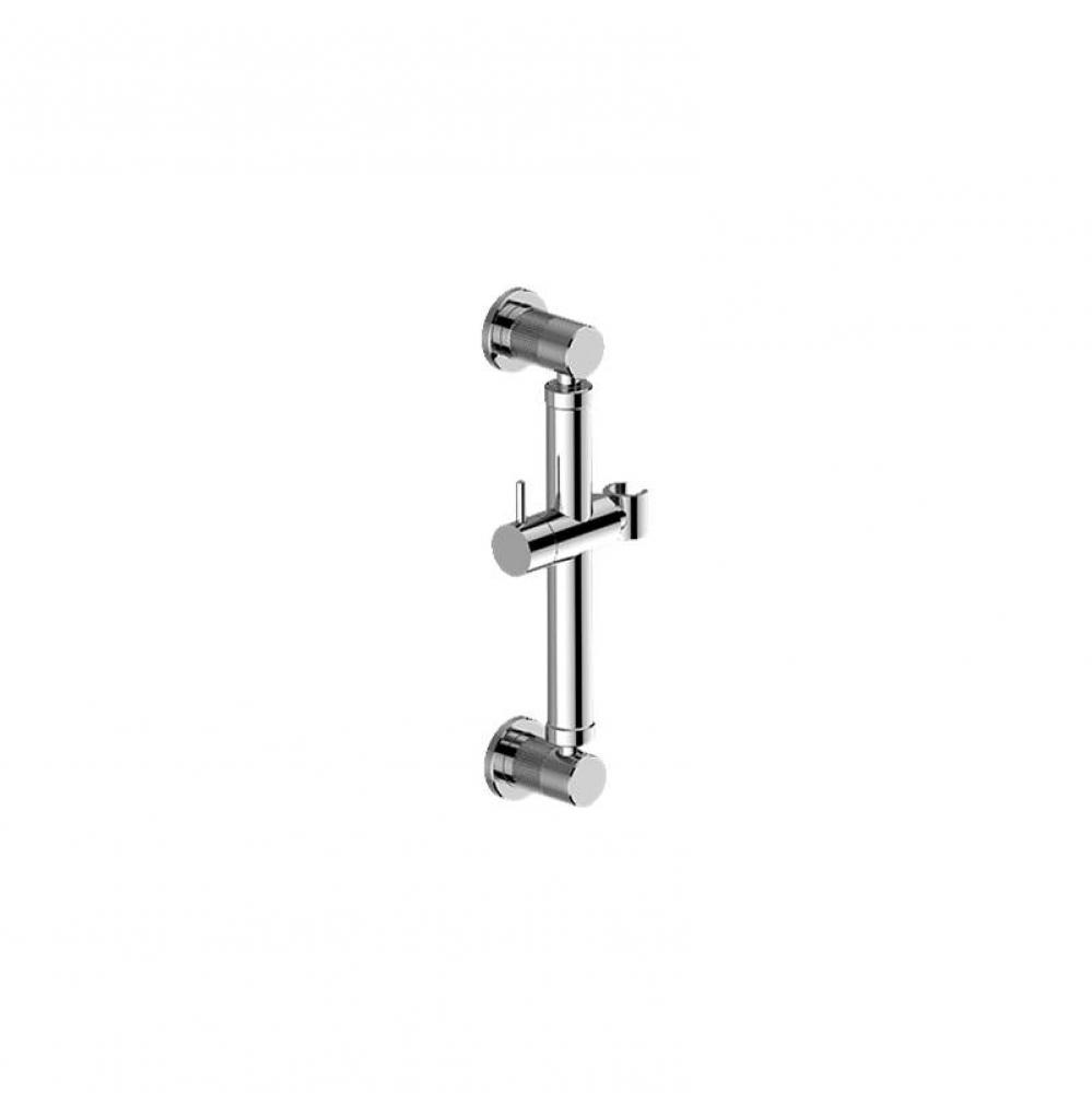 Harley Round Grab Bar - 12'' w/handshower holder