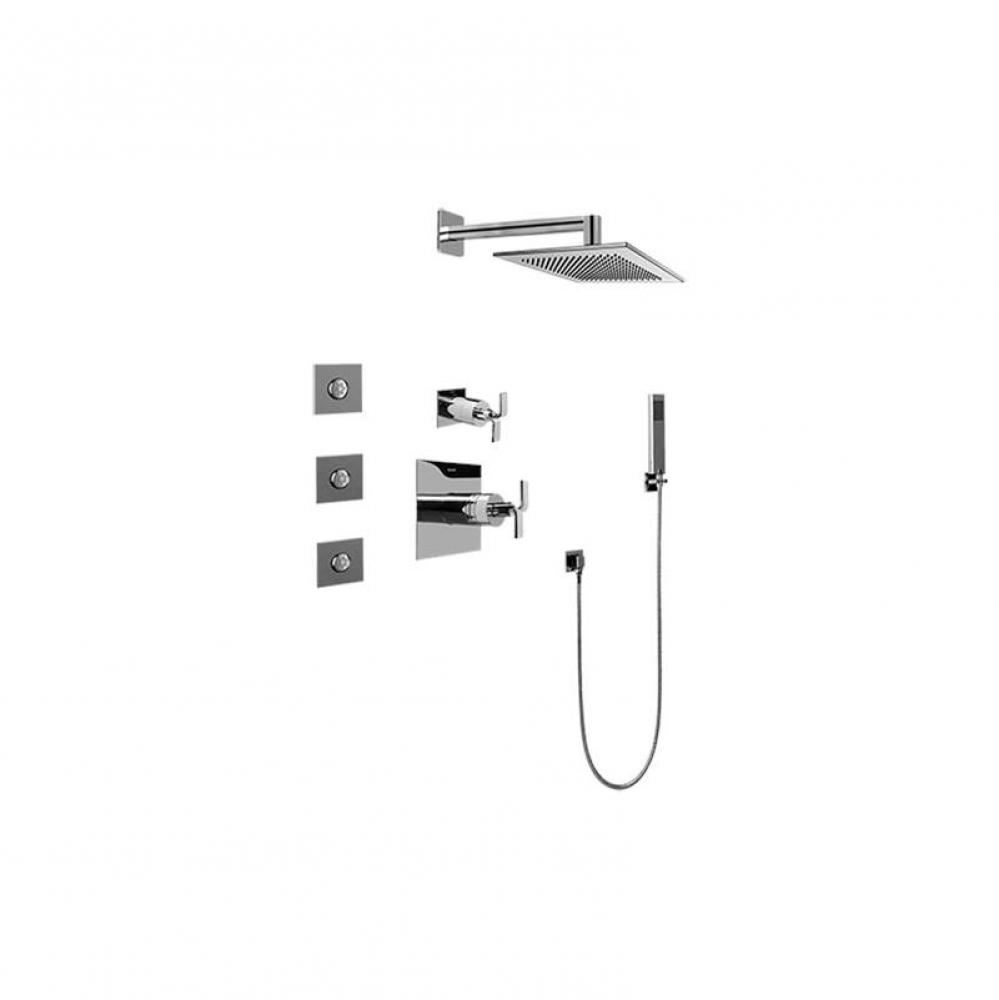 Full Thermostatic Shower System with Transfer Valve (Trim Only)