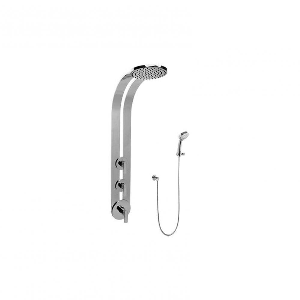 Round Thermostatic Ski Shower Set w/Handspray (Trim Only)