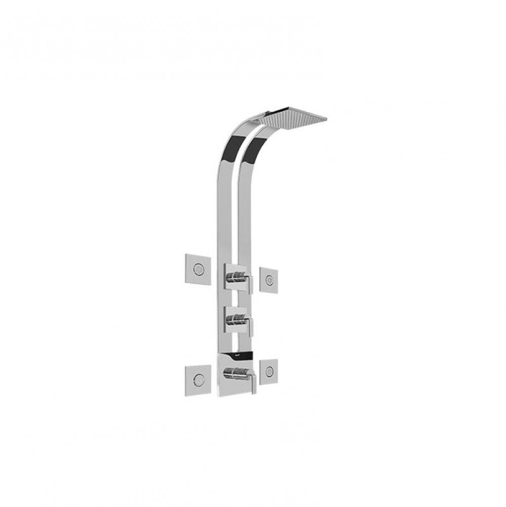 Immersion Square Thermostatic Ski Shower Set w/Body Sprays (Trim)