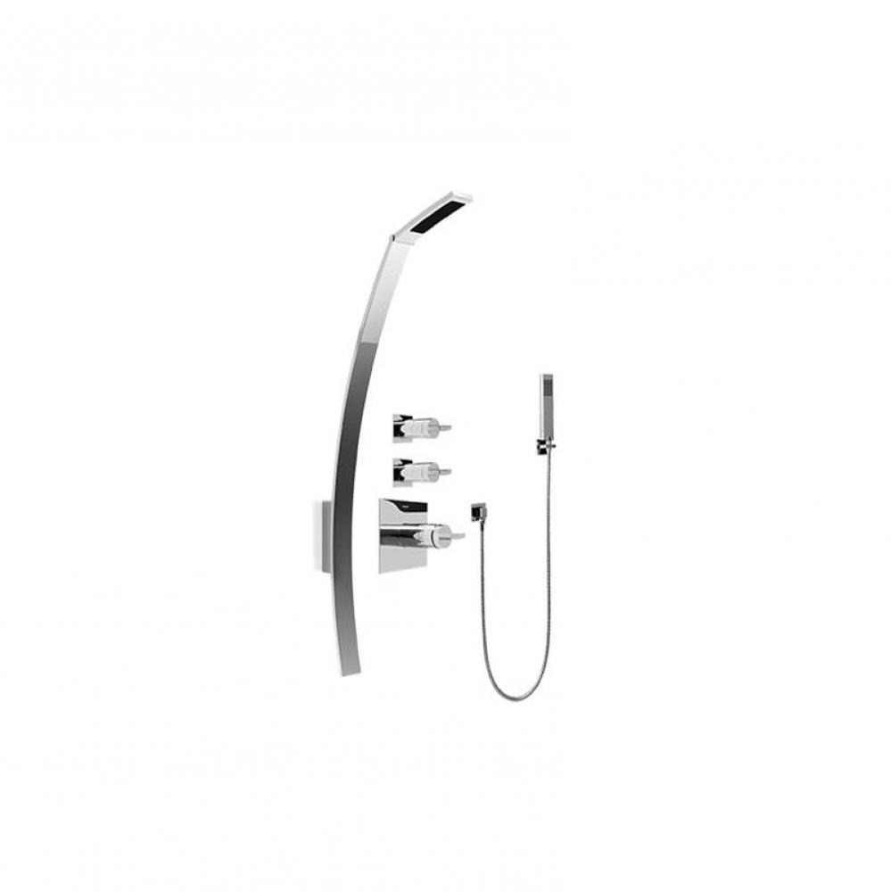 Luna Thermostatic Shower Set w/Handshower (Trim Only)