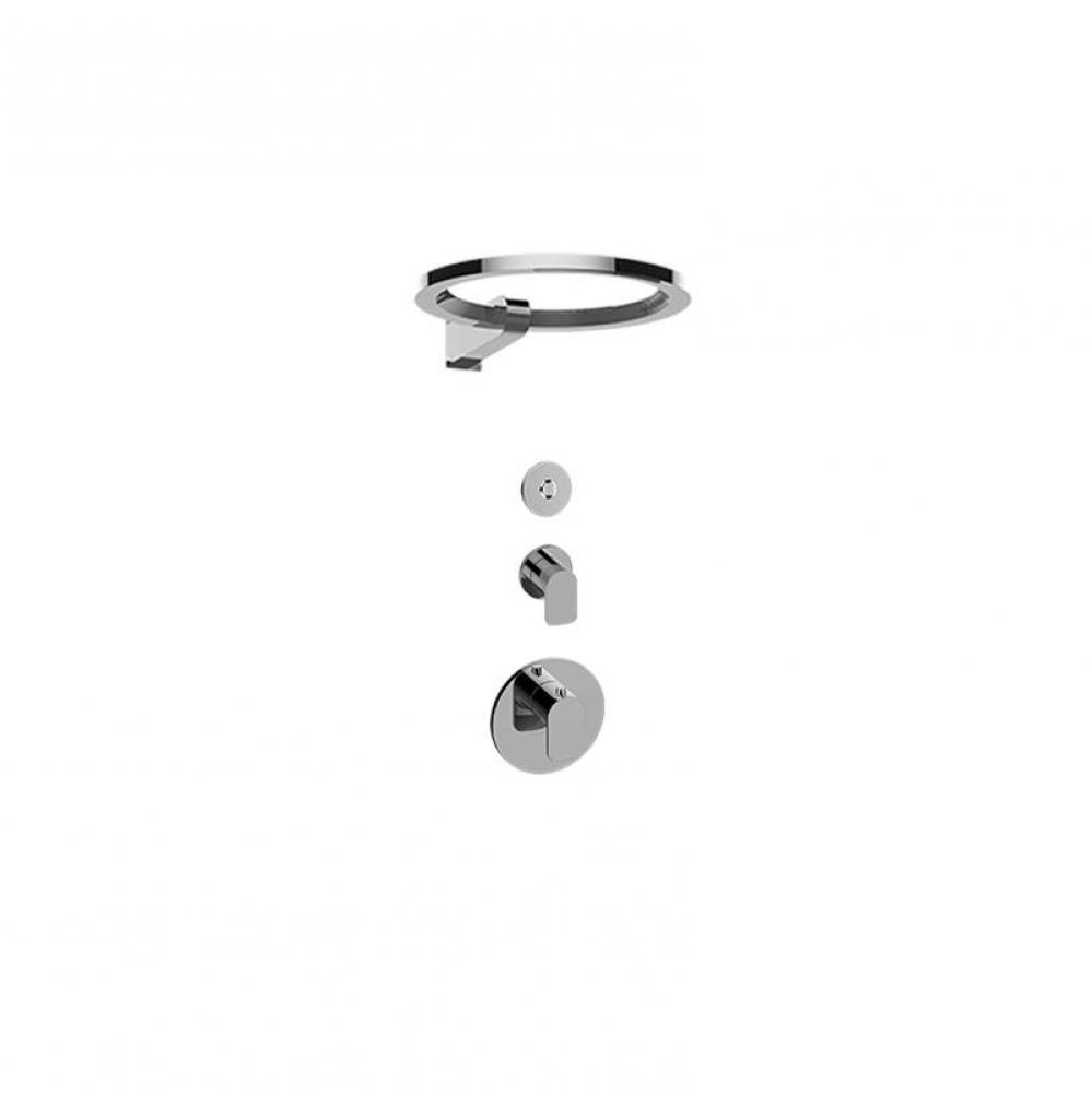 M-Series Thermostatic Set w/Ametis Ring and Diverter Valve (Rough & Trim)