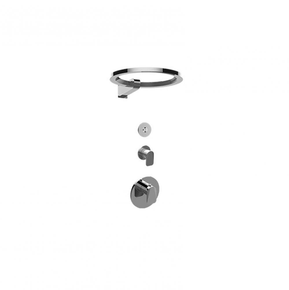 M-Series Thermostatic Set w/Ametis Ring and Diverter Valve (Trim Only)