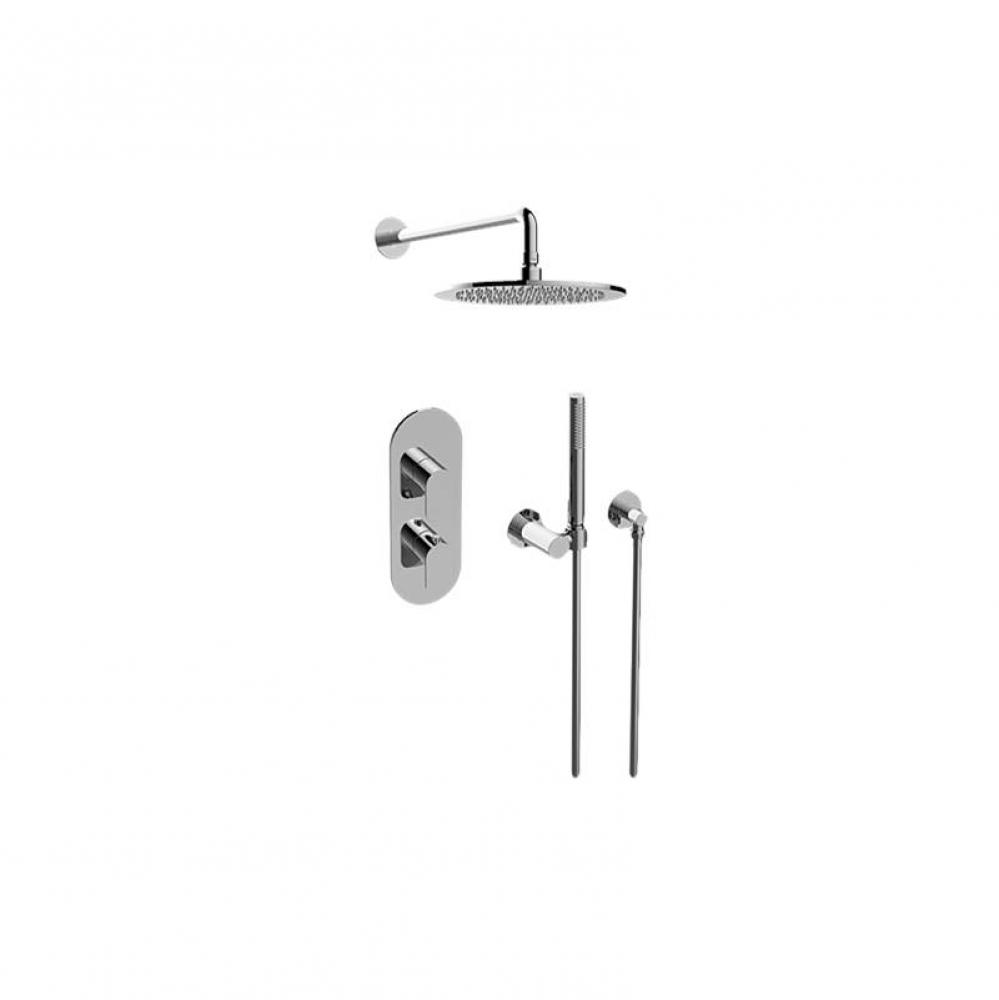M-Series Thermostatic Shower System - Shower with Handshower (Trim Only)