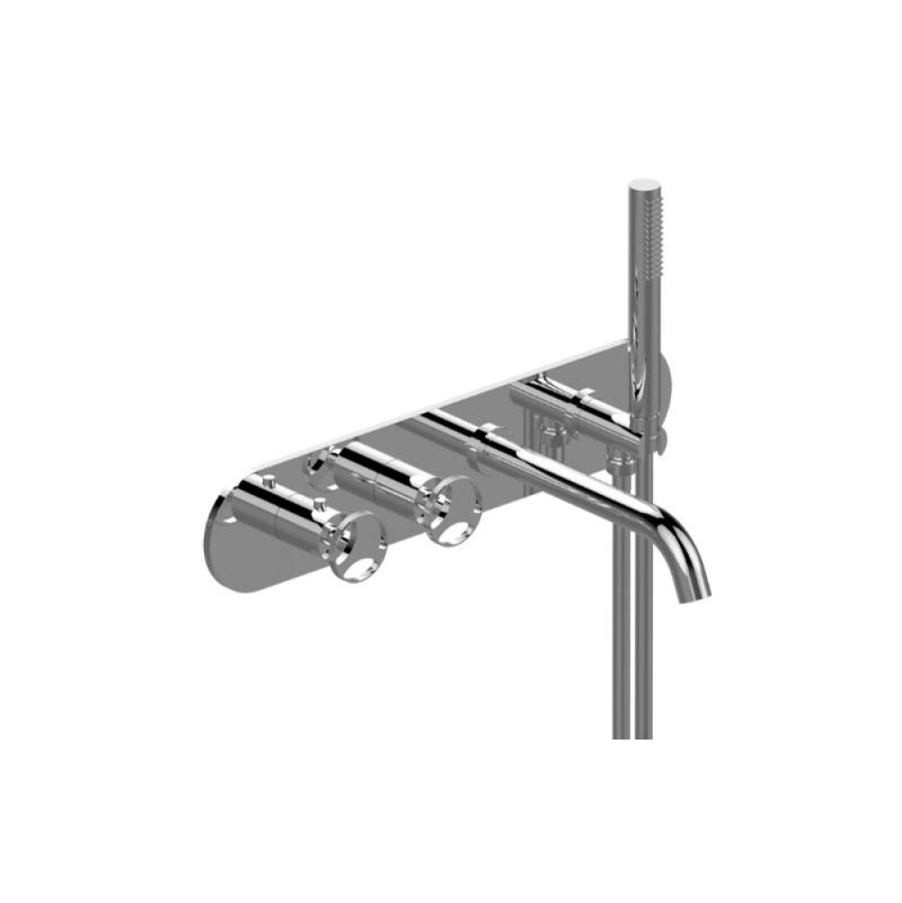 Harley Wall-Mounted M-Series Thermostatic System - Tub Spout and Handshower (Trim)