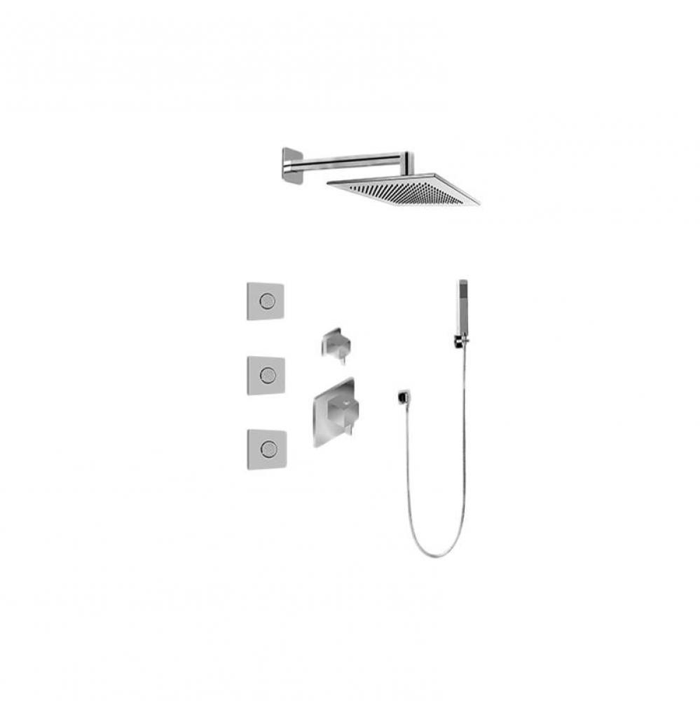 M-Series Full Thermostatic Shower System w/Diverter Valve (Trim Only)