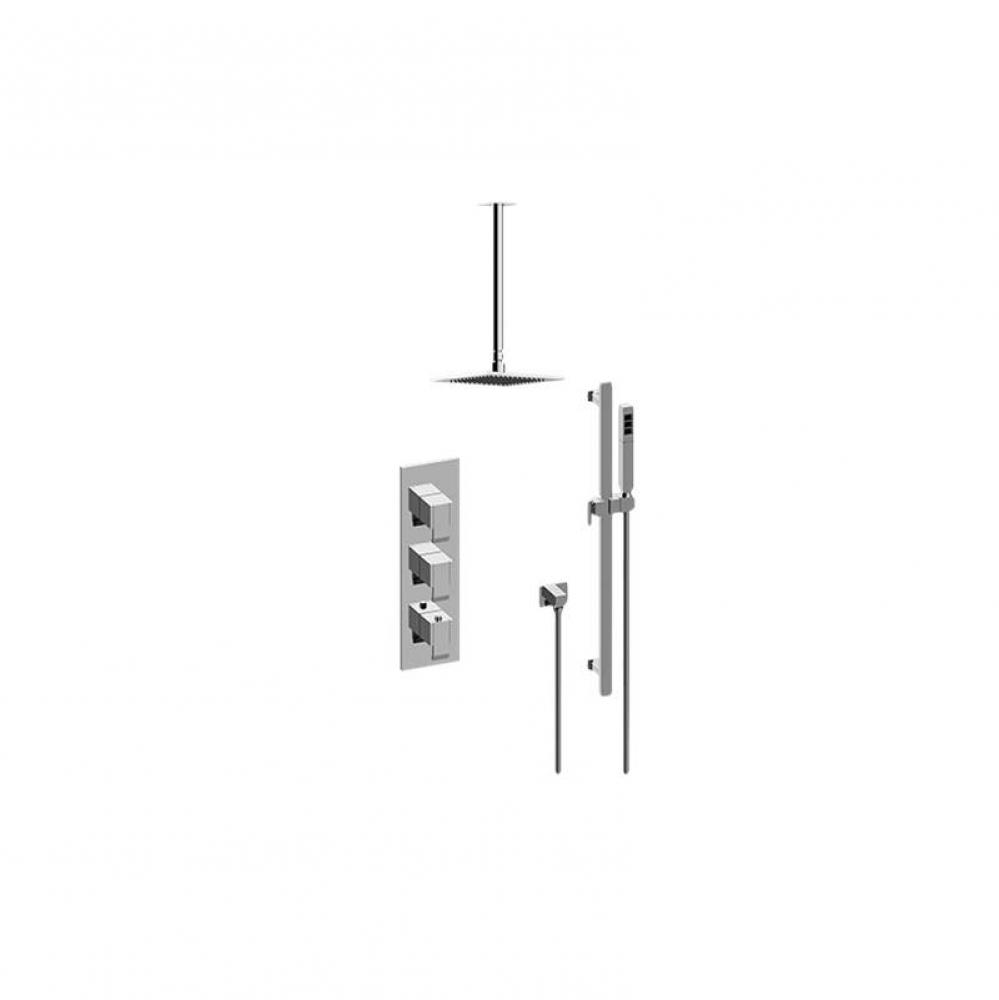 M-Series Thermostatic Shower System - Shower with Handshower (Trim Only)