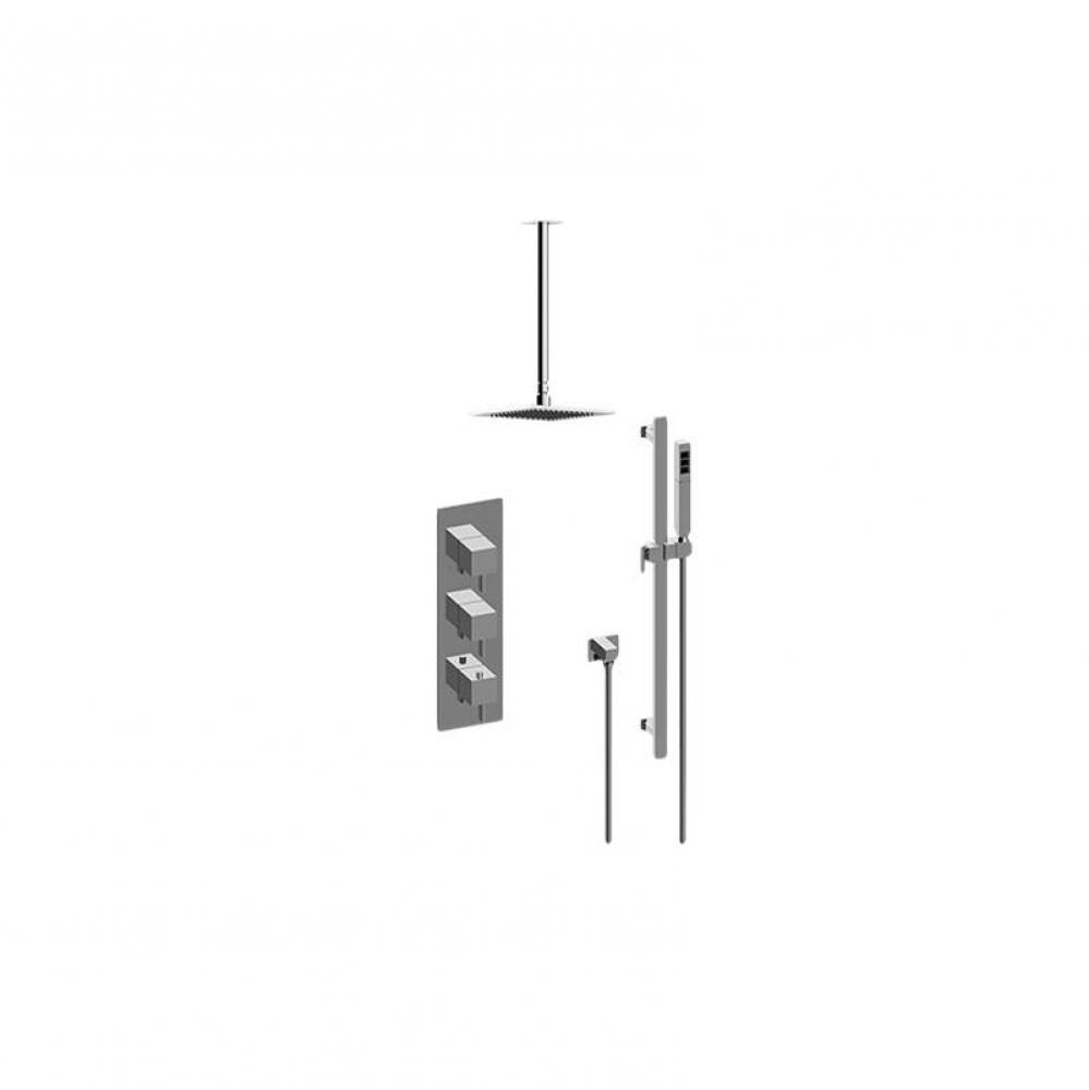 M-Series Thermostatic Shower System - Shower with Handshower (Trim Only)