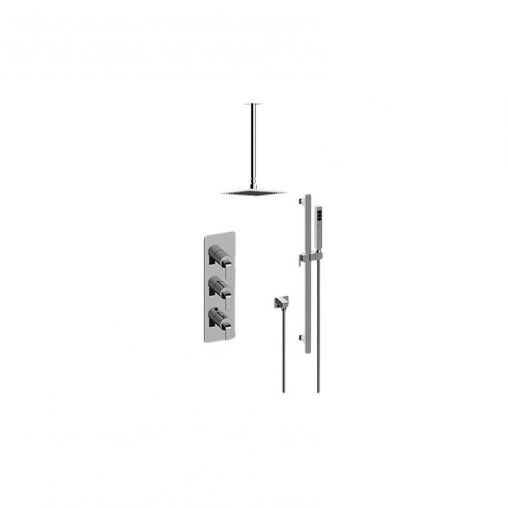 M-Series Thermostatic Shower System - Shower with Handshower (Rough & Trim)