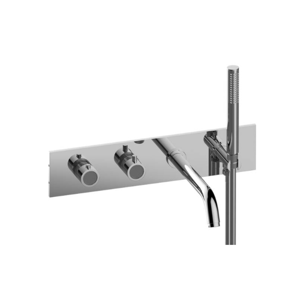 Cameo Wall-Mounted M-Series Thermostatic System - Tub Spout and Handshower (Trim)