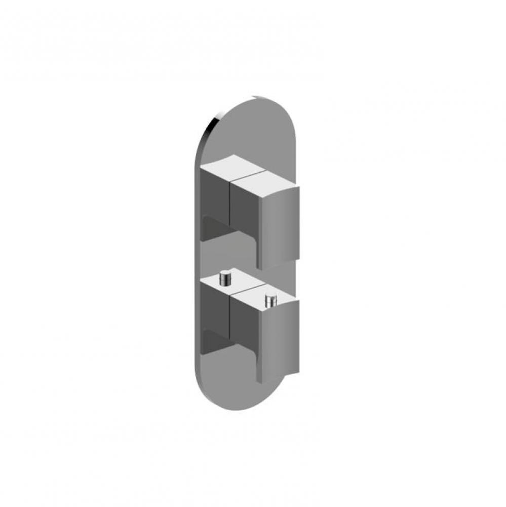 Sade/Targa Round M-Series Valve Trim with Two Handles