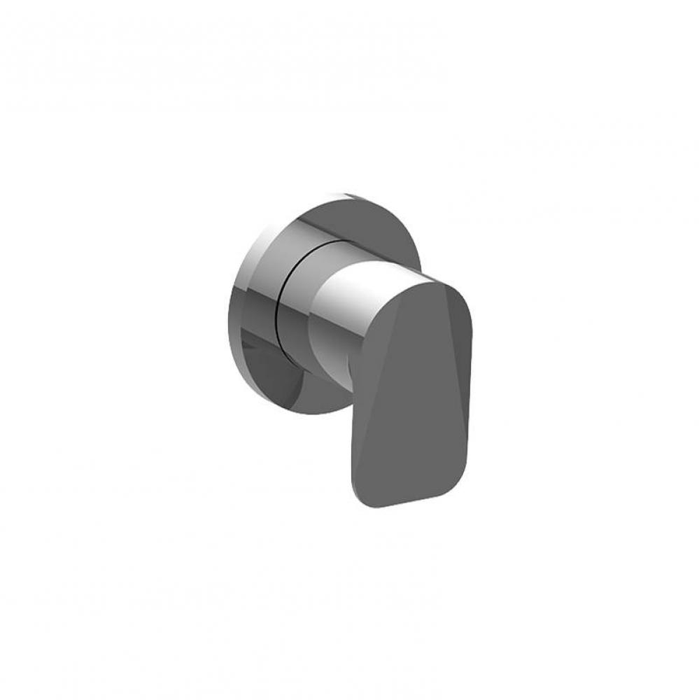 M-Series Round 3-Way Shared Diverter Valve Trim Plate and Handle