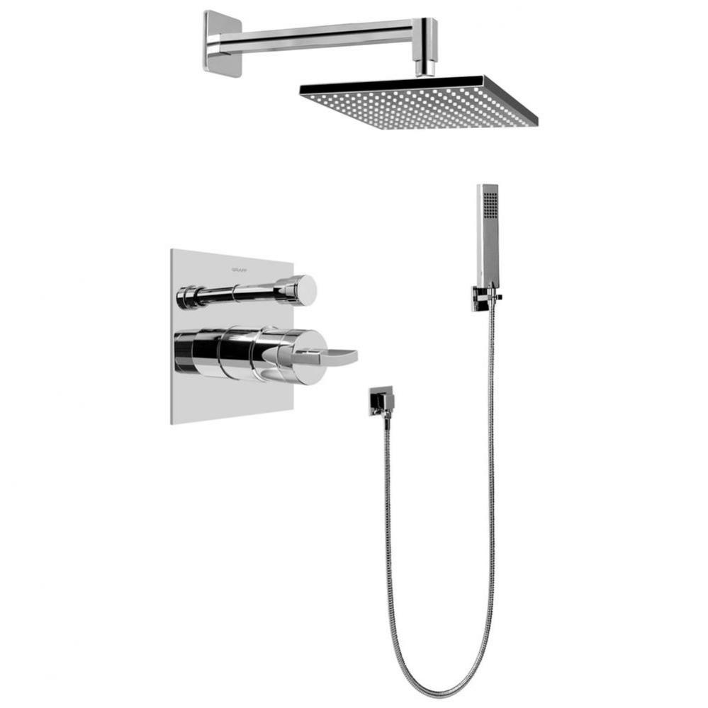 Contemporary Pressure Balancing Shower Set (Rough & Trim)
