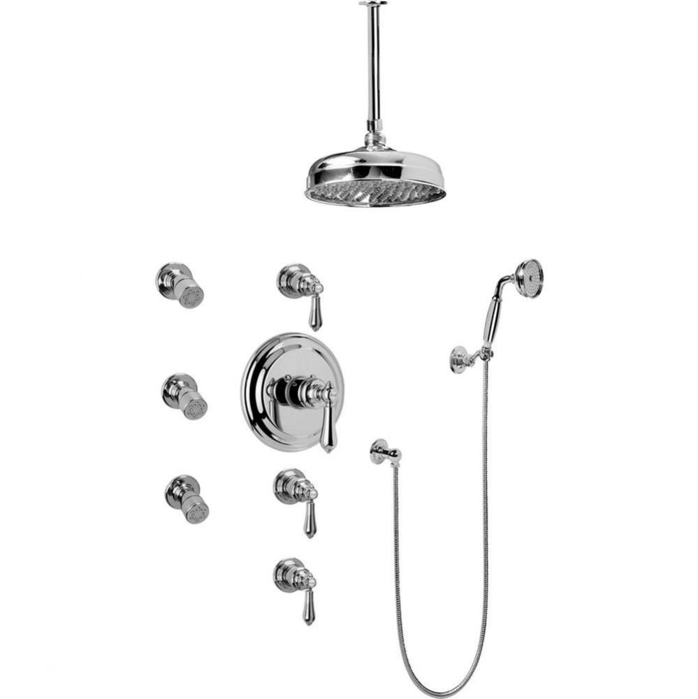 Adley Thermostatic Set w/Body Sprays & Handshower (Rough & Trim)
