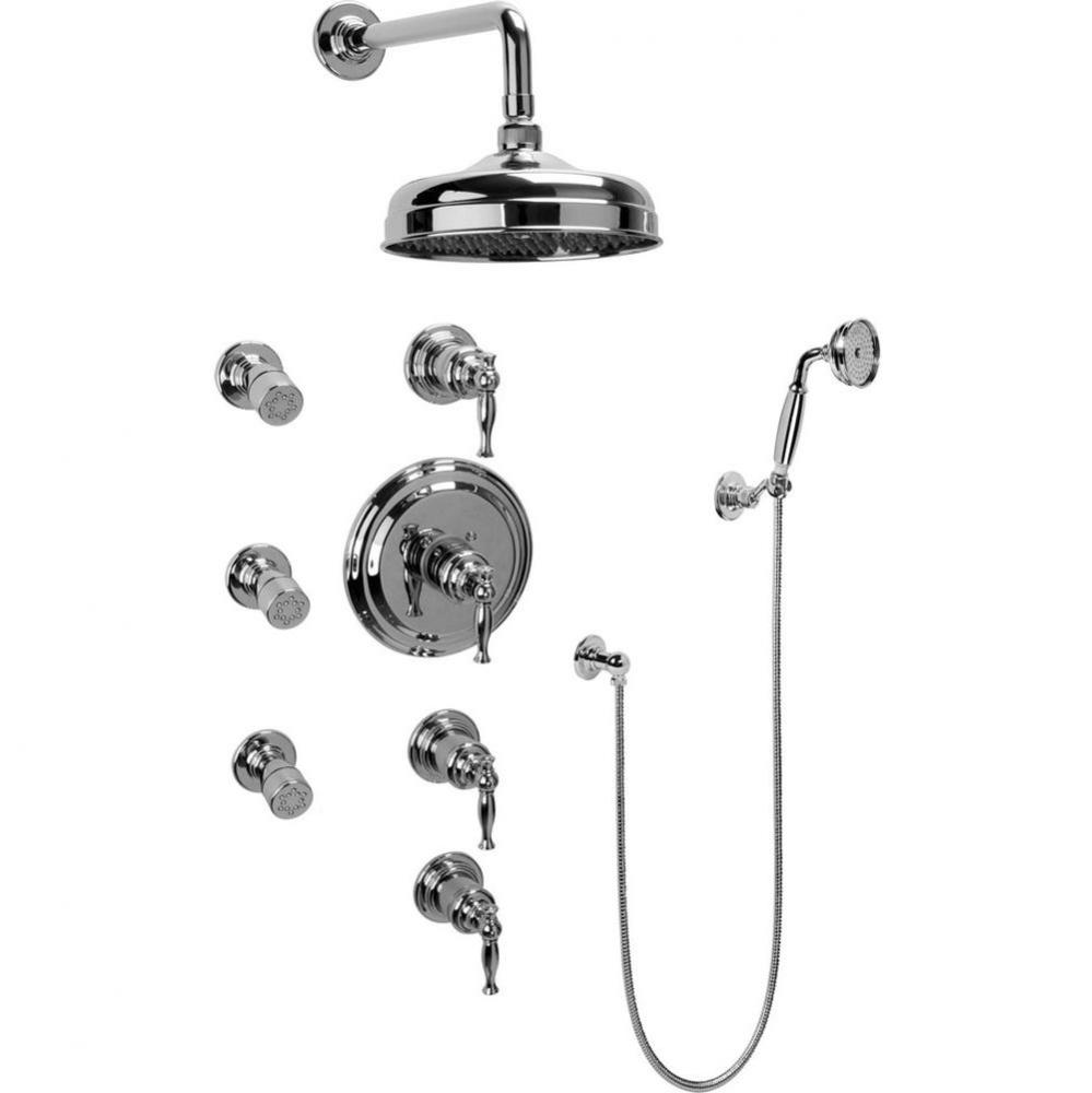 Lauren Thermostatic Set w/Body Sprays & Handshower (Rough & Trim)