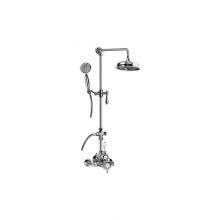 Graff CD2.12-LM34S-PC - Adley Traditional Exposed Thermostatic Tub and Shower System - w/Metal Handshower Handle