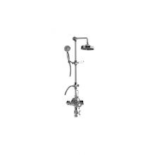 Graff CD4.11-LC1S-PC - Adley Traditional Exposed Thermostatic Tub and Shower System - w/Metal Handshower Handle
