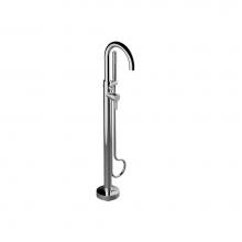 Graff G-1752-LM46N-PC/BK-T - Terra Floor-Mounted Tub Filler (Trim)