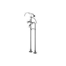 Graff G-3895-C2-PC - Adley Exposed Floor-Mounted Tub Filler w/Handshower Set