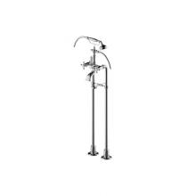 Graff G-3896-C2-PC - Adley Exposed Floor-Mounted Tub Filler w/Handshower Set