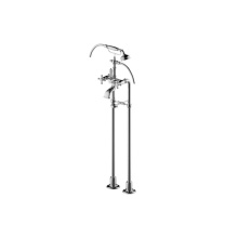 Graff G-3896-C2-PC - Adley Exposed Floor-Mounted Tub Filler w/Handshower Set
