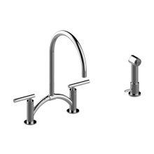 Graff G-4895-LM49-PC - Bridge Kitchen Faucet with Independent Side Spray