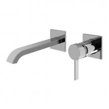Graff G-6235-LM39W-PC - Qubic Tre Wall-Mounted Lavatory Faucet w/Single Handle