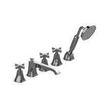 Graff G-6851-C15B-PC - Finezza UNO Roman Tub Set w/Handshower w/Cross Handle (Rough and Trim)