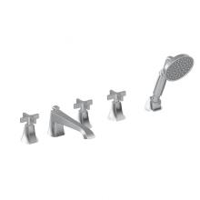 Graff G-6853-C15B-PC - Finezza DUE Roman Tub Set w/Handshower w/Cross Handle (Rough and Trim)