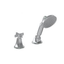 Graff G-6855-C15B-PC - Finezza UNO Deck-Mounted Handshower & Diverter Set w/Cross Handle (Rough & Trim)