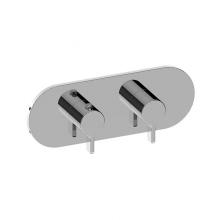 Graff G-8047H-LM46E0-PC-T - Terra Round M-Series Valve Trim with Two Handles (Horizontal Orientation)