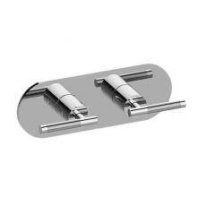 Graff G-8047H-LM57E0-PC/OX-T - M-Series Round 2-Hole Trim Plate with Harley Handles (Horizontal Installation)