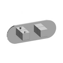 Graff G-8047H-SH0-PC-T - Incanto Round M-Series Valve Trim with Two Handles (Horizontal Orientation)