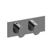 Graff G-8048H-LM45E0-PC-T - Phase Square M-Series Valve Trim with Two Handles (Horizontal Orientation)