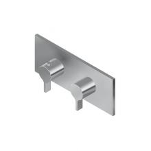 Graff G-8048H-LM46E0-PC-T - Terra Square M-Series Valve Trim with Two Handles (Horizontal Orientation)