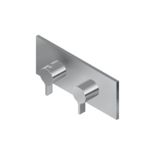 Graff G-8048H-LM46E0-UB-T - M-Series Square 2-Hole Trim Plate with Terra Handles (Horizontal Installation)